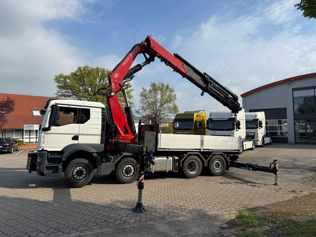 MAN 35.520 8x4 Kran Fassi F800, OHNE ABSTÜTZÜBERWACH - Camión caja abierta, Camión grúa: foto 3 MAN 35.520 8x4 Kran Fassi F800, OHNE ABSTÜTZÜBERWACH - Camión caja abierta, Camión grúa: foto 3