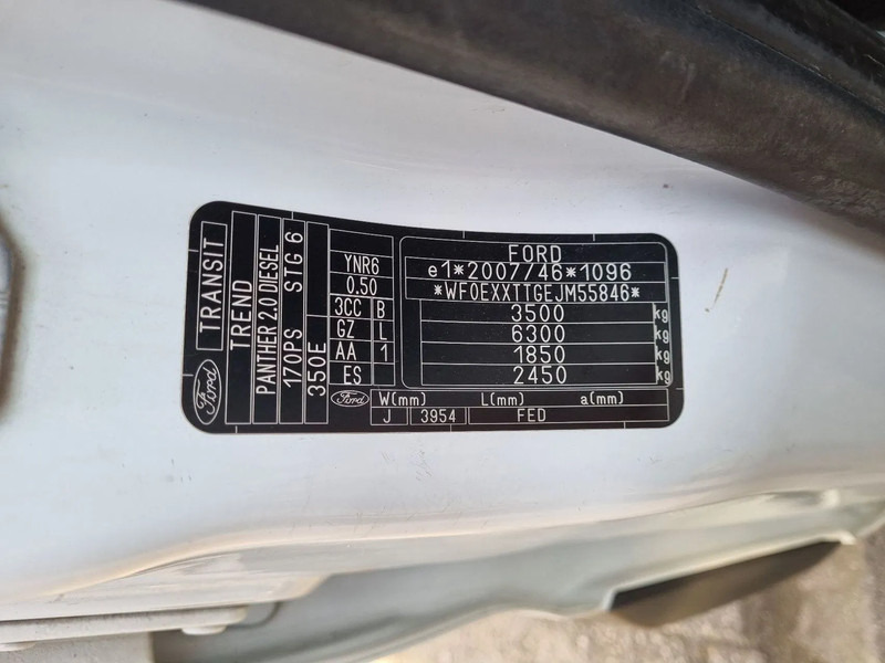 Furgoneta caja abierta, Furgoneta combi Ford Transit 2.0 TDCI 170 PK Open laadbak DC 6 Zits Euro 6: foto 8