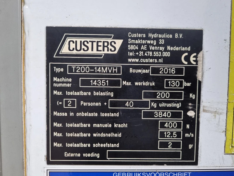 Furgoneta Mercedes-Benz Sprinter 516 CDI 14 M Custers Hoogwerker Hubarbeitsbuhne Euro 6: foto 7 Furgoneta Mercedes-Benz Sprinter 516 CDI 14 M Custers Hoogwerker Hubarbeitsbuhne Euro 6: foto 7