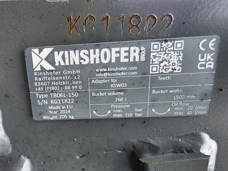Kantelbak lehnhof ms03 sw03 tilting bucket lehnhof kinshofer ms03 sw03 - Cazo para Maquinaria de construcción: foto 5 Kantelbak lehnhof ms03 sw03 tilting bucket lehnhof kinshofer ms03 sw03 - Cazo para Maquinaria de construcción: foto 5