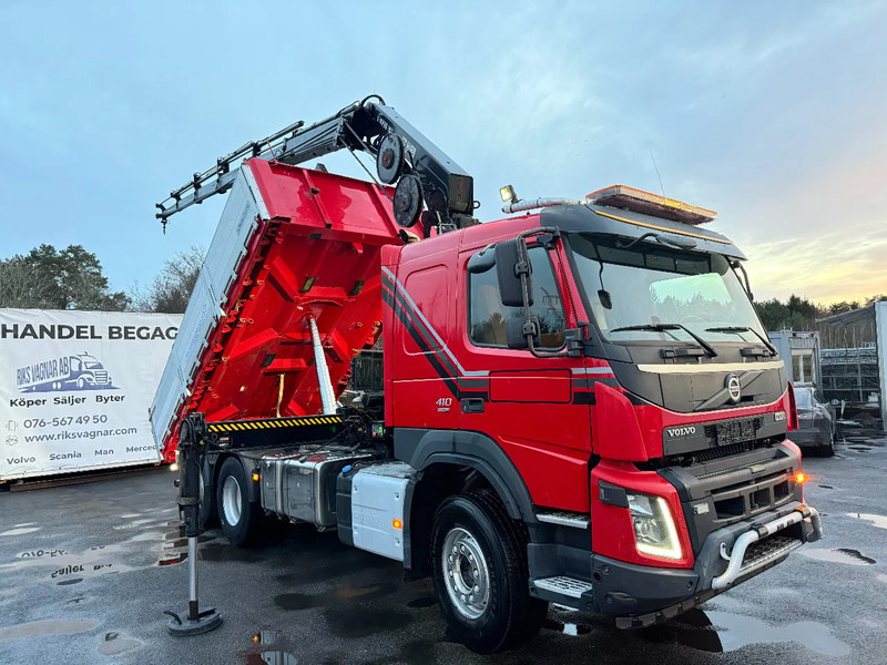 Volvo FMX 410 6x2*4, Tipper & Crane, 2015 - Camión volquete, Camión grúa: foto 1 Volvo FMX 410 6x2*4, Tipper & Crane, 2015 - Camión volquete, Camión grúa: foto 1