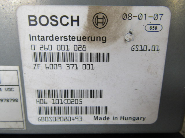DAF XF 105 INTARDER ECU BOSCH P/NO 0260001028 - Unidad de control para Camión: foto 3 DAF XF 105 INTARDER ECU BOSCH P/NO 0260001028 - Unidad de control para Camión: foto 3