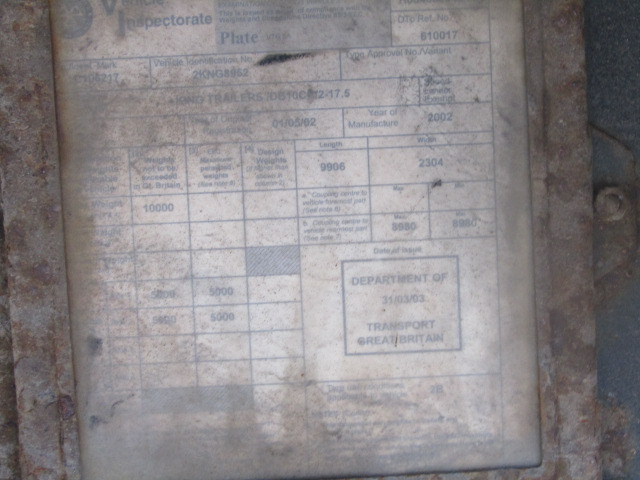 DRAWBAR BOX VAN TRAILER TANDEM AXLE (EX DRIVING SCHOOL MOT EXPIRED) - Remolque caja cerrada: foto 1 DRAWBAR BOX VAN TRAILER TANDEM AXLE (EX DRIVING SCHOOL MOT EXPIRED) - Remolque caja cerrada: foto 1