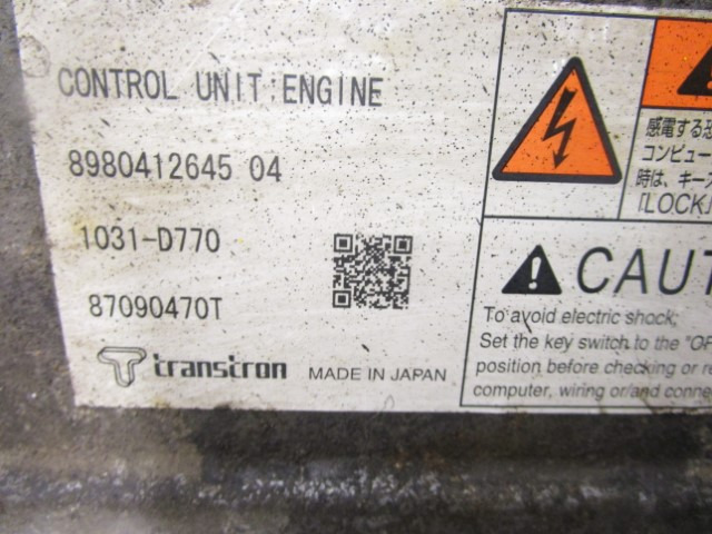 ISUZU N75 (4HK1) ENGINE ECU 8980412645 - Unidad de control para Camión: foto 2 ISUZU N75 (4HK1) ENGINE ECU 8980412645 - Unidad de control para Camión: foto 2