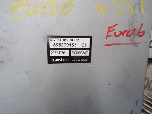 ISUZU N75 EURO 6 TRANSMISSION CONTROL UNIT P/NO 8982391551 03 - Unidad de control para Camión: foto 2 ISUZU N75 EURO 6 TRANSMISSION CONTROL UNIT P/NO 8982391551 03 - Unidad de control para Camión: foto 2