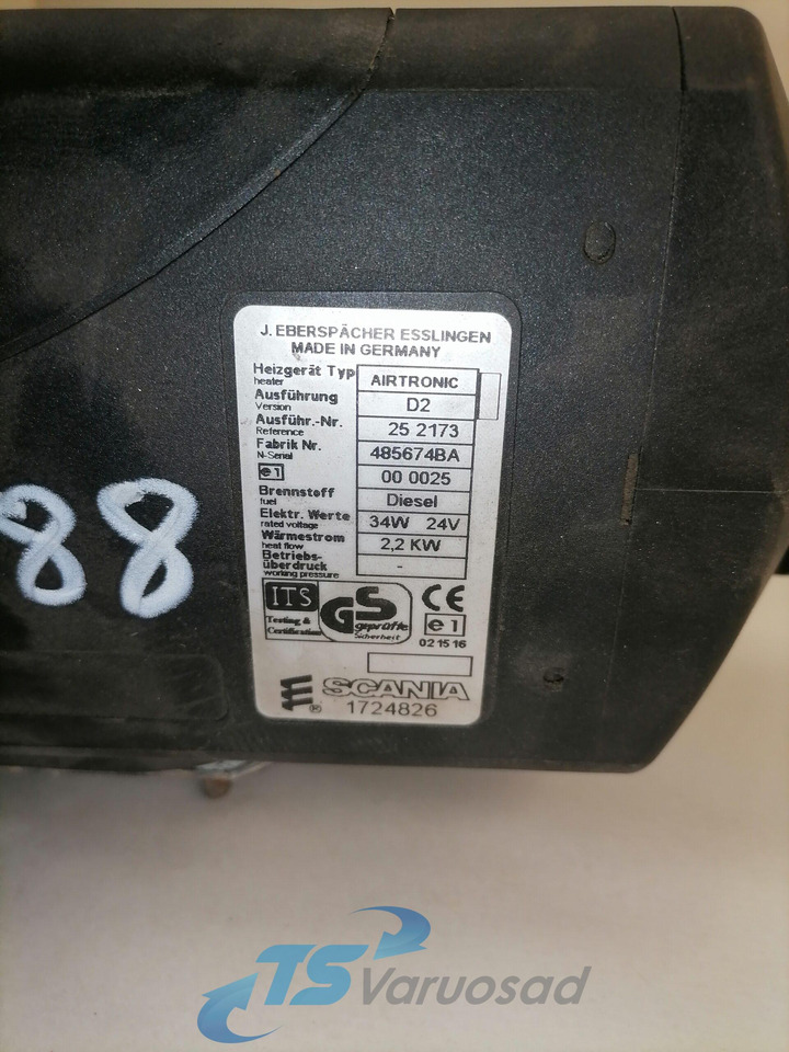 Scania Auxiliary heater 1724826 - Calefacción/ Ventilación para Camión: foto 3 Scania Auxiliary heater 1724826 - Calefacción/ Ventilación para Camión: foto 3