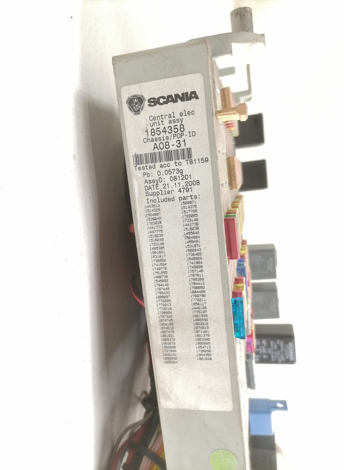 Scania Central electric unit 1854357 - Fusible para Camión: foto 3 Scania Central electric unit 1854357 - Fusible para Camión: foto 3