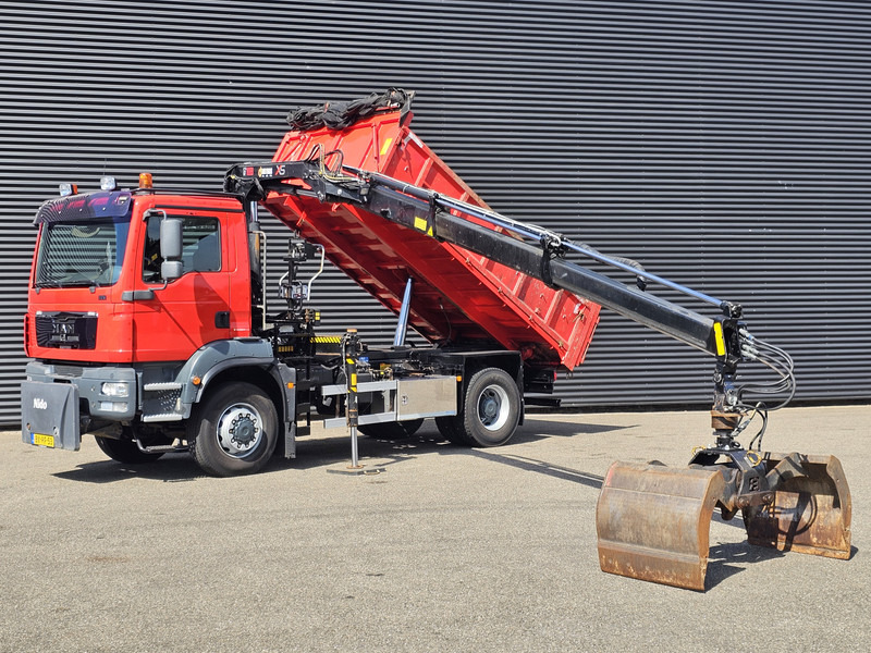 MAN TGM 18.250 / 4X4 / EEV / HIAB CRANE + TIPPER / SPRING - Camión volquete, Camión grúa: foto 3 MAN TGM 18.250 / 4X4 / EEV / HIAB CRANE + TIPPER / SPRING - Camión volquete, Camión grúa: foto 3