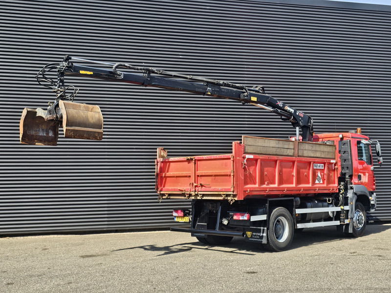 Camión volquete, Camión grúa MAN TGM 18.250 / 4X4 / EEV / HIAB CRANE + TIPPER / SPRING: foto 10