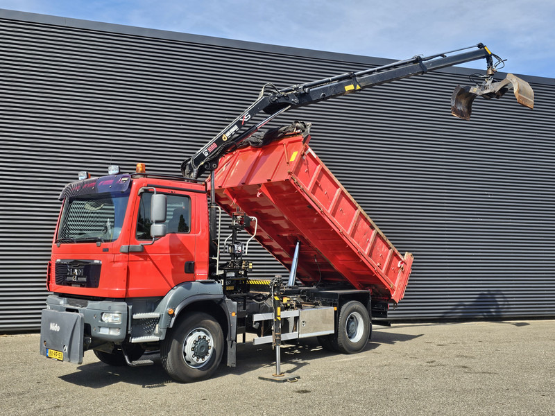 MAN TGM 18.250 / 4X4 / EEV / HIAB CRANE + TIPPER / SPRING - Camión volquete, Camión grúa: foto 1 MAN TGM 18.250 / 4X4 / EEV / HIAB CRANE + TIPPER / SPRING - Camión volquete, Camión grúa: foto 1