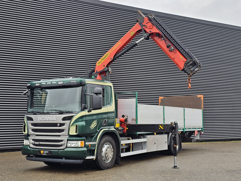 Scania P320 / 4x2 / PALFINGER PK14002 / CRANE/KRAN - Camión caja abierta, Camión grúa: foto 3 Scania P320 / 4x2 / PALFINGER PK14002 / CRANE/KRAN - Camión caja abierta, Camión grúa: foto 3