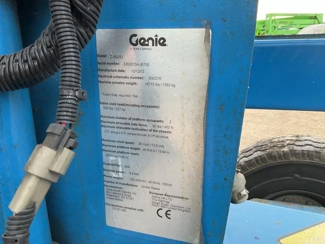 Genie Z45/25J - Plataforma articulada: foto 5 Genie Z45/25J - Plataforma articulada: foto 5