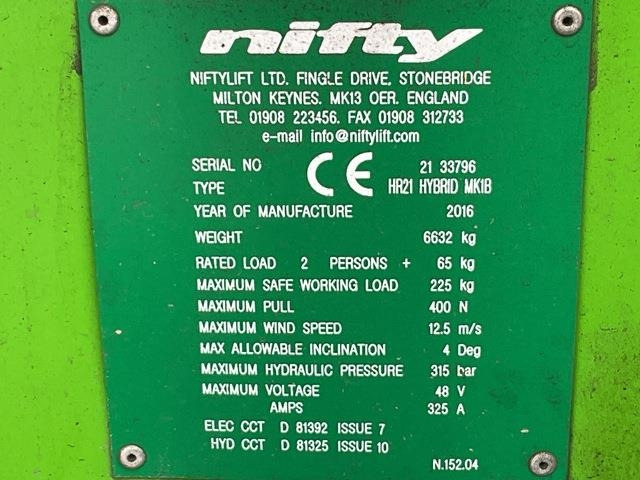 Niftylift HR21 - Plataforma articulada: foto 5 Niftylift HR21 - Plataforma articulada: foto 5