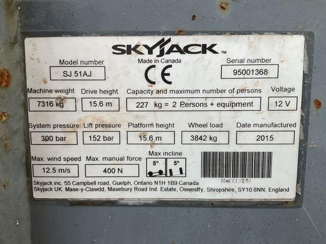 SkyJack SJ51AJ - Plataforma articulada: foto 5 SkyJack SJ51AJ - Plataforma articulada: foto 5