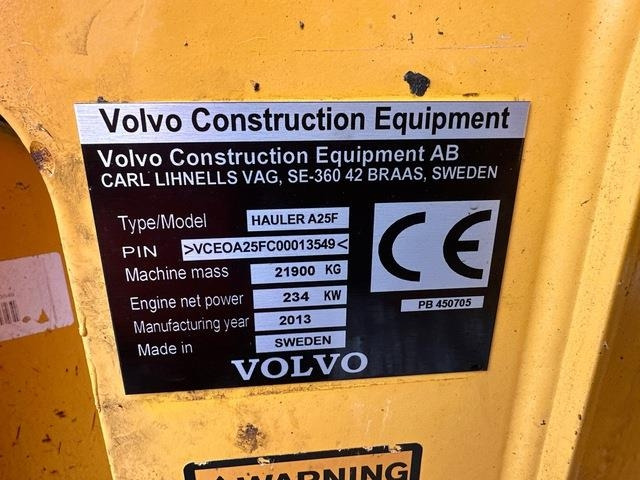 Volvo A25F - Dúmper articulado: foto 5 Volvo A25F - Dúmper articulado: foto 5