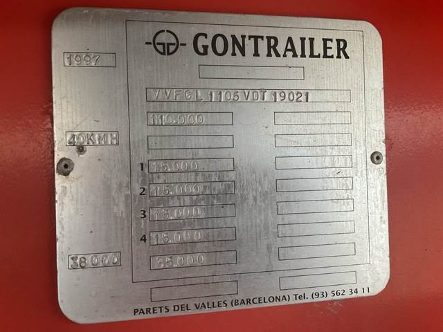 Gontrailer GL1105 - Semirremolque góndola rebajadas: foto 5 Gontrailer GL1105 - Semirremolque góndola rebajadas: foto 5