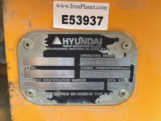 Hyundai HL970 - Cargadora de ruedas: foto 5 Hyundai HL970 - Cargadora de ruedas: foto 5