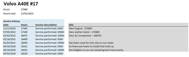 Dúmper articulado Volvo A40E: foto 10