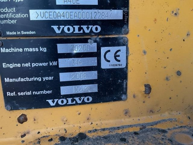 Dúmper articulado Volvo A40E: foto 6