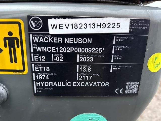 Wacker Neuson ET18 - Miniexcavadora: foto 5 Wacker Neuson ET18 - Miniexcavadora: foto 5