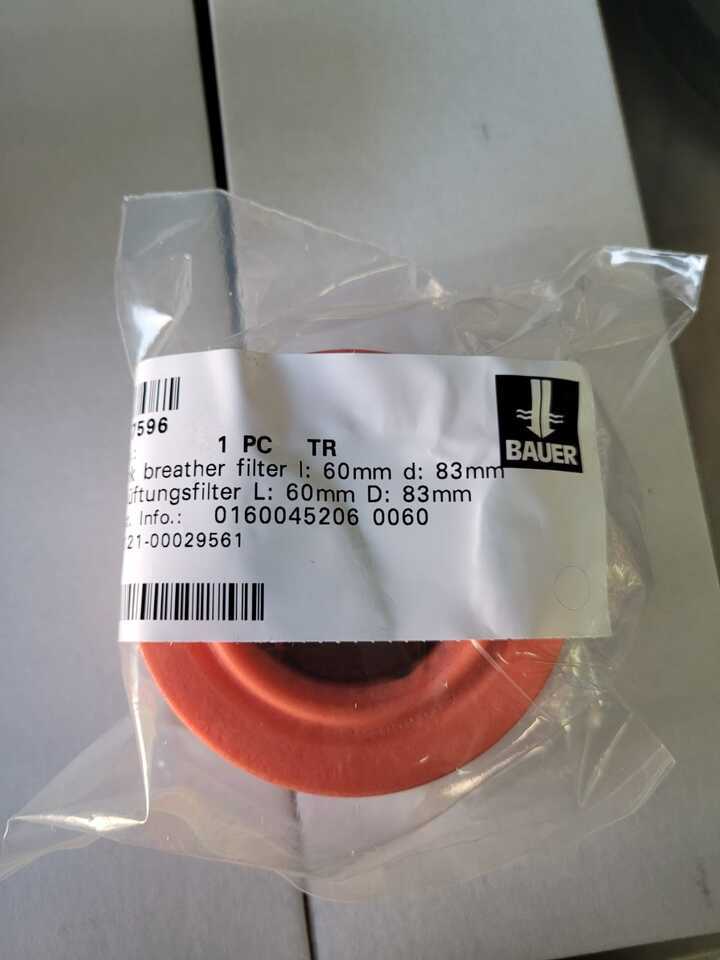BAUER 372283 / 237101 / 225609 / 357596 / - Filtro hidráulico para Maquinaria de construcción: foto 1 BAUER 372283 / 237101 / 225609 / 357596 / - Filtro hidráulico para Maquinaria de construcción: foto 1