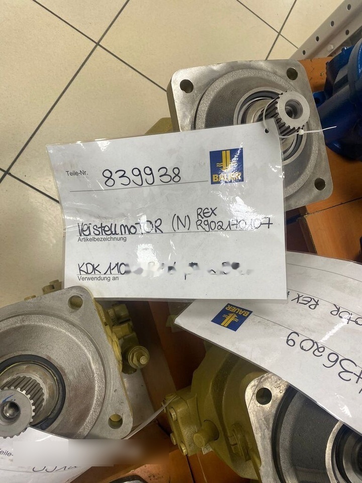 Rexroth KDK110 VON BGM, 35 R902170107 for pile driver - Motor hidráulico: foto 3 Rexroth KDK110 VON BGM, 35 R902170107 for pile driver - Motor hidráulico: foto 3