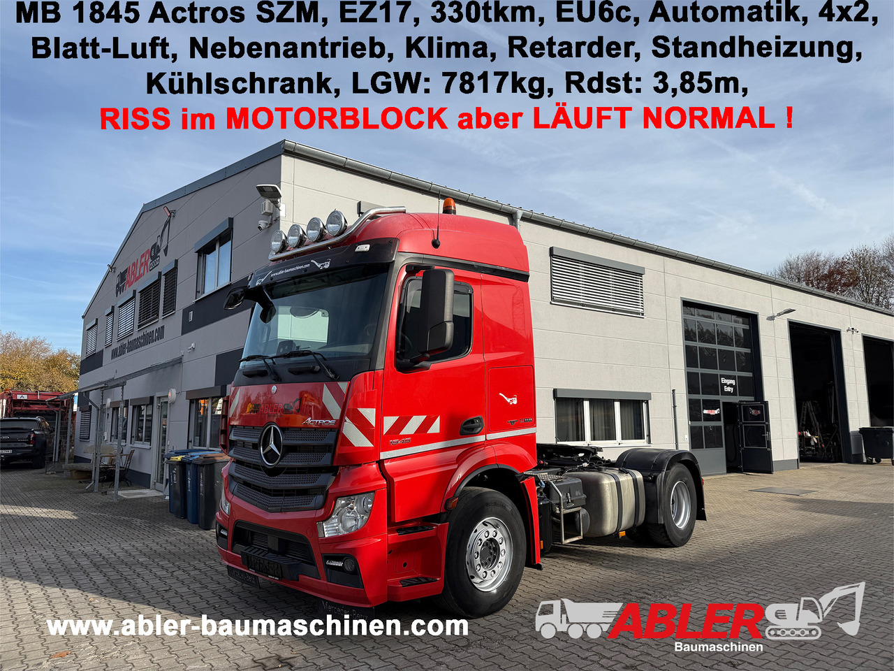 Mercedes-Benz 1845 Actros SZM Klima Retarder Nebenantrieb - Cabeza tractora: foto 1 Mercedes-Benz 1845 Actros SZM Klima Retarder Nebenantrieb - Cabeza tractora: foto 1