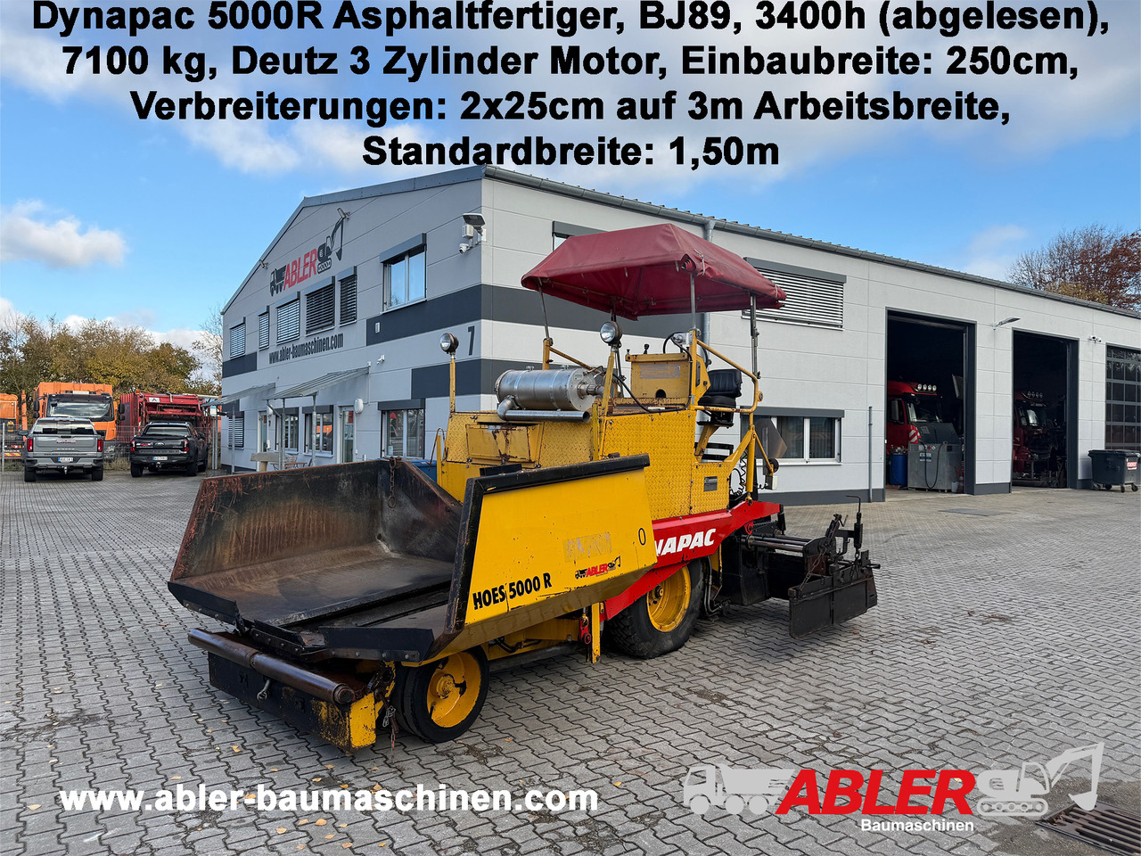 Dynapac 5000R Asphaltfertiger - Pavimentadora de asfalto: foto 1 Dynapac 5000R Asphaltfertiger - Pavimentadora de asfalto: foto 1