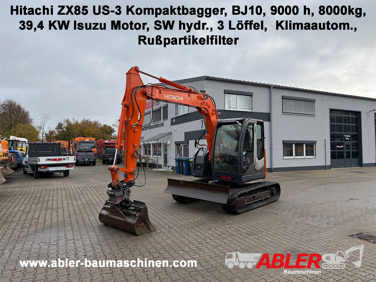 Hitachi ZX85 US-3 Kompaktbagger SW - Excavadora: foto 1 Hitachi ZX85 US-3 Kompaktbagger SW - Excavadora: foto 1