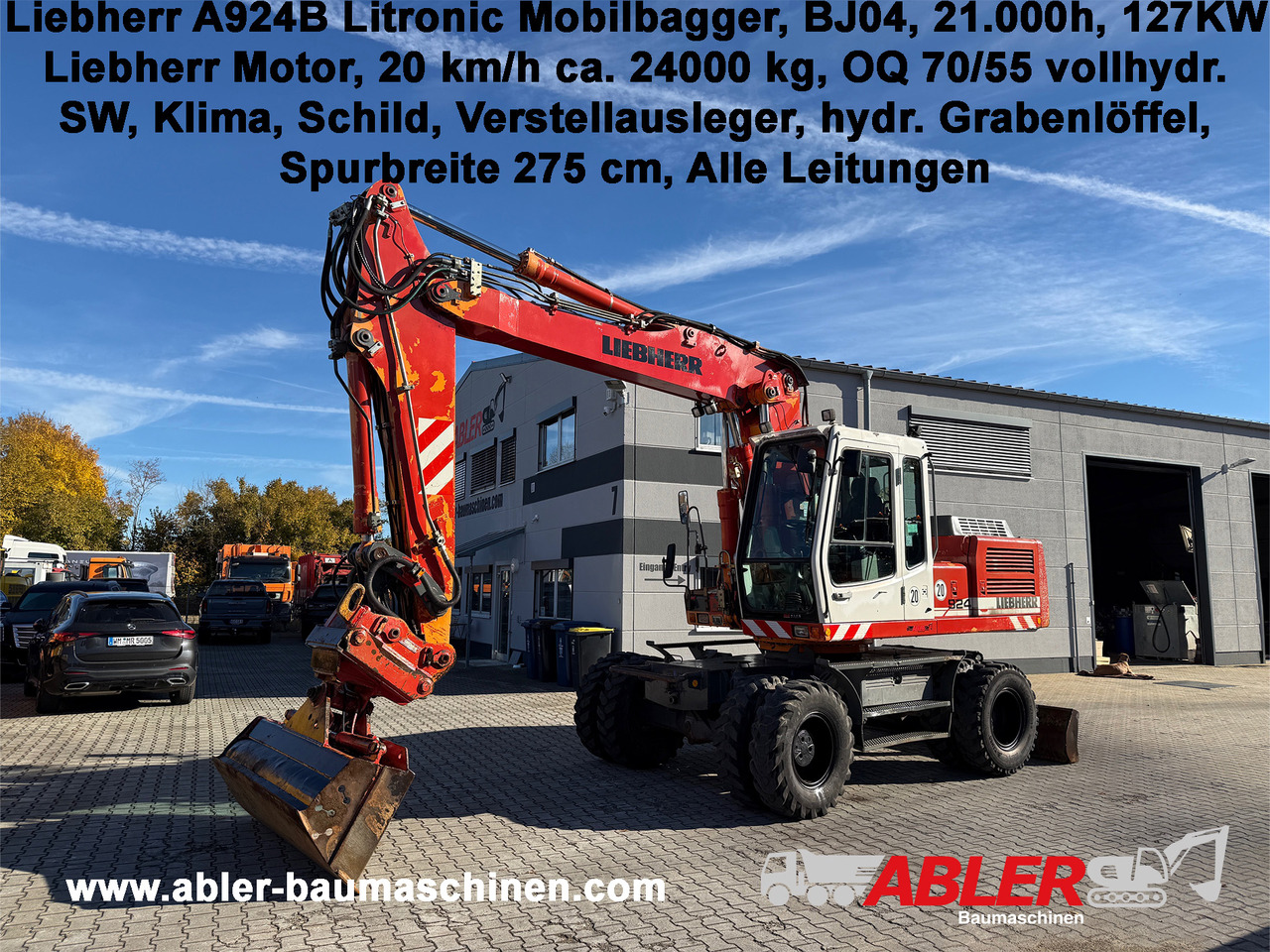 Liebherr A924 B Litronic Mobilbagger OQ 70/55 - Excavadora de ruedas: foto 1 Liebherr A924 B Litronic Mobilbagger OQ 70/55 - Excavadora de ruedas: foto 1