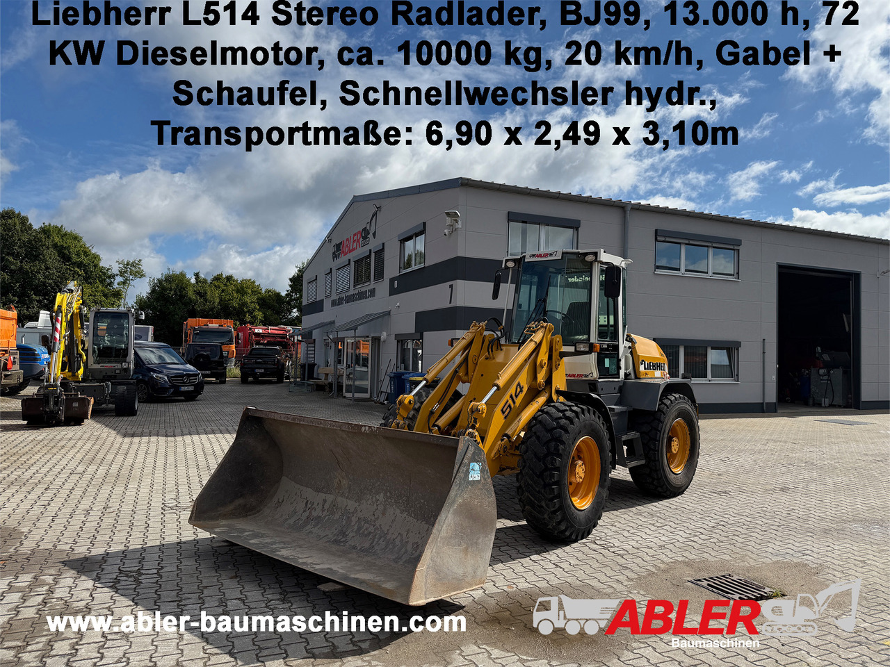 Liebherr L514 Stereo Radlader Gabel+Schaufel+SW - Cargadora de ruedas: foto 1 Liebherr L514 Stereo Radlader Gabel+Schaufel+SW - Cargadora de ruedas: foto 1