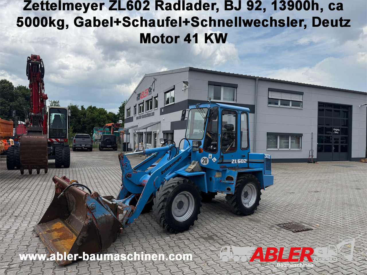 Zettelmeyer ZL502C Radlader Gabel+Klappschaufel+SW - Cargadora de ruedas: foto 1 Zettelmeyer ZL502C Radlader Gabel+Klappschaufel+SW - Cargadora de ruedas: foto 1