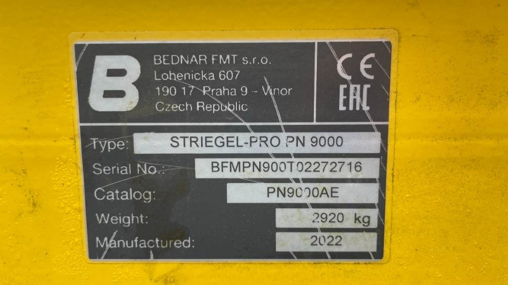 Bednar Striegel PN 9000 - Grada de púas: foto 2 Bednar Striegel PN 9000 - Grada de púas: foto 2