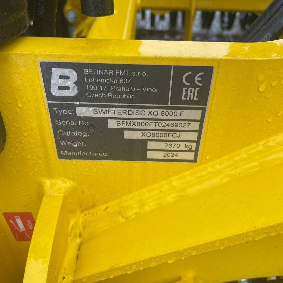 Bednar Swifterdisc XO 8000 F - Rastras: foto 3 Bednar Swifterdisc XO 8000 F - Rastras: foto 3
