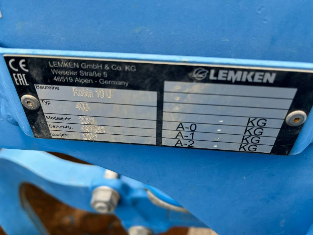 Rastras Lemken Rubin 10/400 U: foto 6