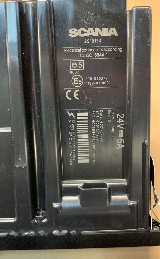 Scania NOWY 24V 5A 2918154 TYPE: SE5000-8 2918154 Scania truck - Tacógrafo para Camión: foto 2 Scania NOWY 24V 5A 2918154 TYPE: SE5000-8 2918154 Scania truck - Tacógrafo para Camión: foto 2