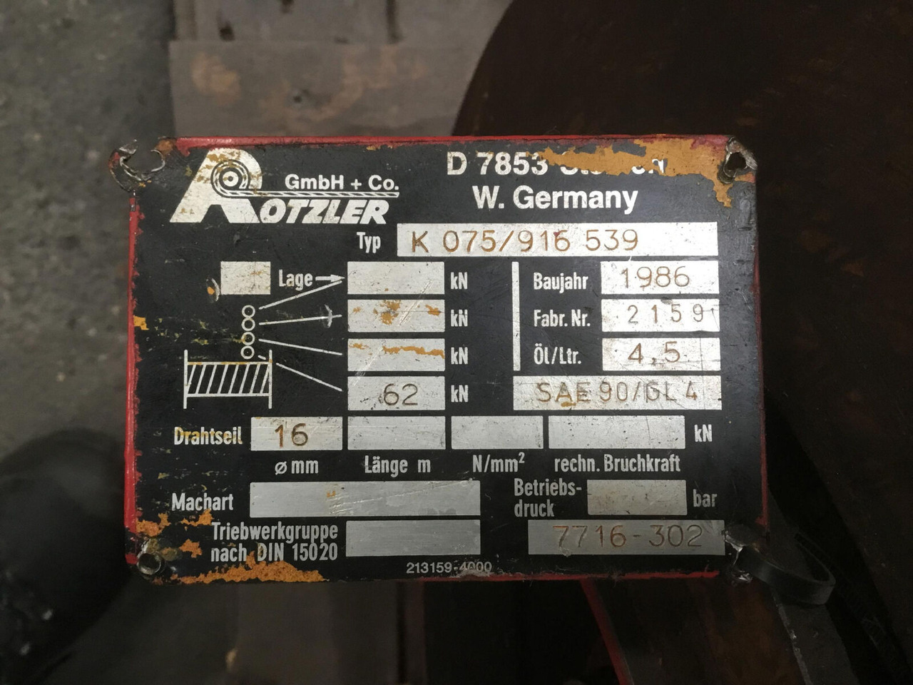 FAUN RTF 30 winch - Cabrestante para Autogrúa: foto 5 FAUN RTF 30 winch - Cabrestante para Autogrúa: foto 5