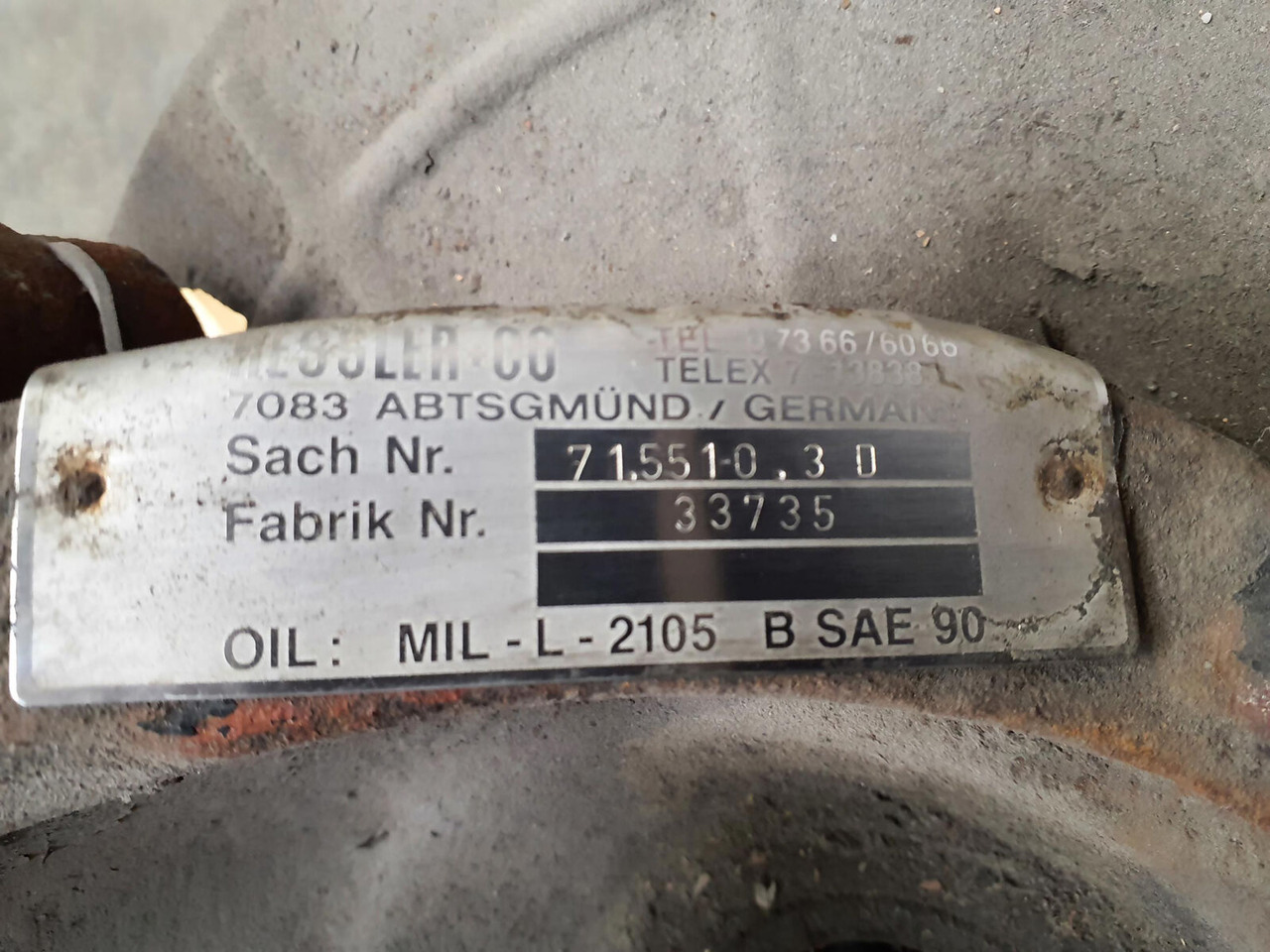 Krupp KMK 4070 Megatrak axle housing - Mangueta para Autogrúa: foto 5 Krupp KMK 4070 Megatrak axle housing - Mangueta para Autogrúa: foto 5