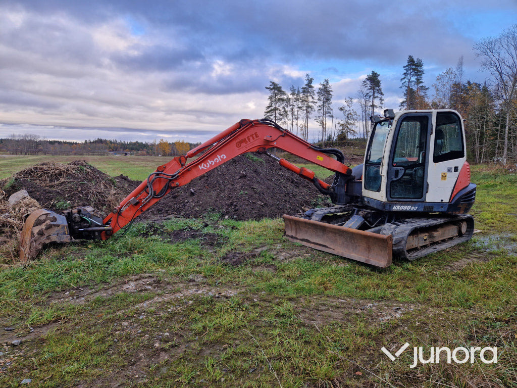 Grävmaskin - Kubota, KX080-3 - Miniexcavadora: foto 1 Grävmaskin - Kubota, KX080-3 - Miniexcavadora: foto 1