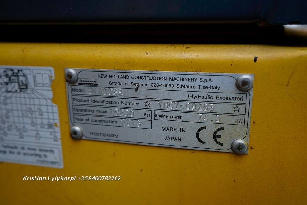 Excavadora de cadenas New Holland E140CSR PYÖRITTÄJÄLLÄ: foto 31