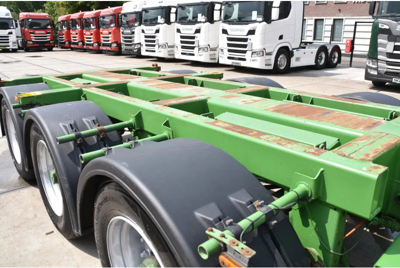Semirremolque portacontenedore/ Intercambiable Pacton T3-010 - 2 LIFT AXLES - DRUM BRAKES - BPW AXLES - 2 x EXTENDABLE - GOOD CONDITION -: foto 6