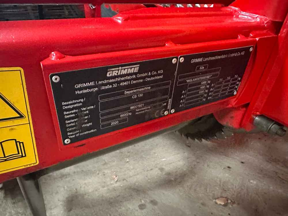 Grimme CS-150 CombiStar XL - Cosechadora de patatas: foto 2 Grimme CS-150 CombiStar XL - Cosechadora de patatas: foto 2