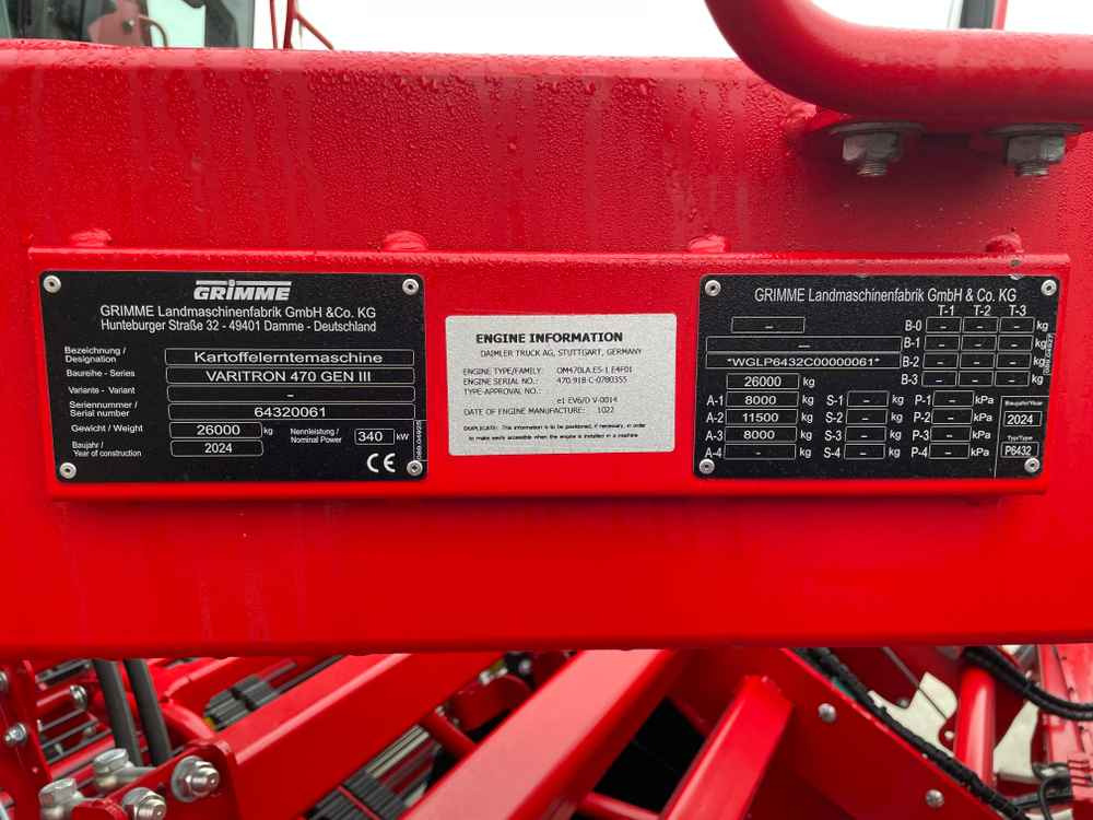 Grimme VARITRON 470 GEN III RS vario - Cosechadora: foto 3 Grimme VARITRON 470 GEN III RS vario - Cosechadora: foto 3