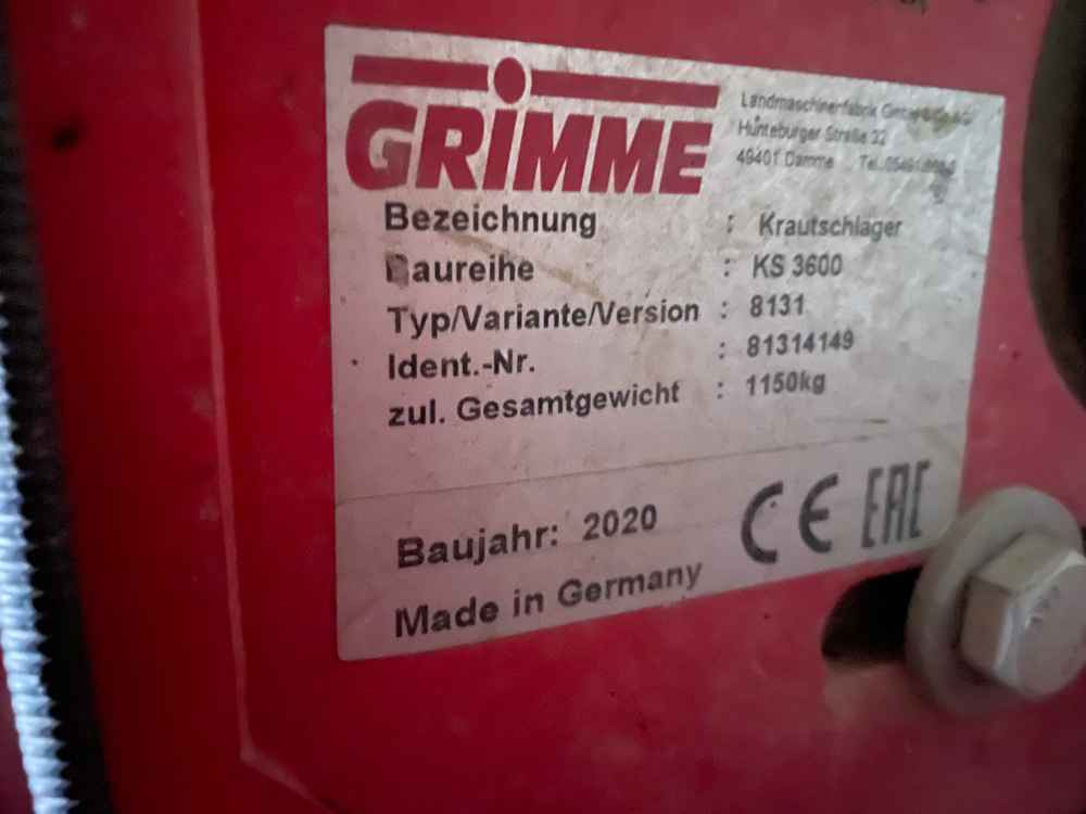 Grimme KS 3600 - Cosechadora: foto 2 Grimme KS 3600 - Cosechadora: foto 2