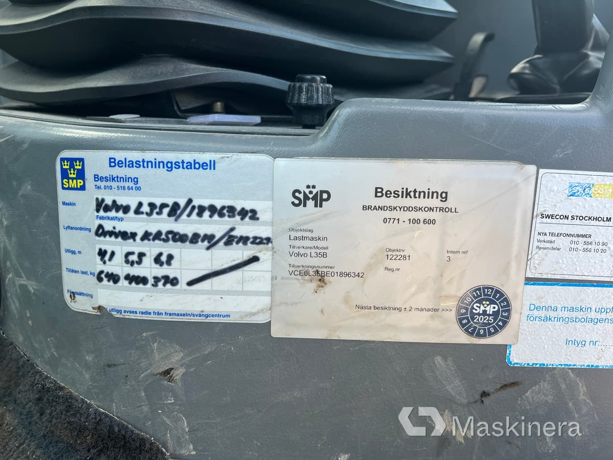 Cargadora de ruedas Hjullastare Volvo L35B: foto 36
