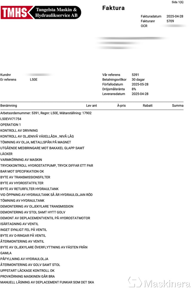 Cargadora de ruedas Hjullastare Volvo L50E med tillbehör: foto 50