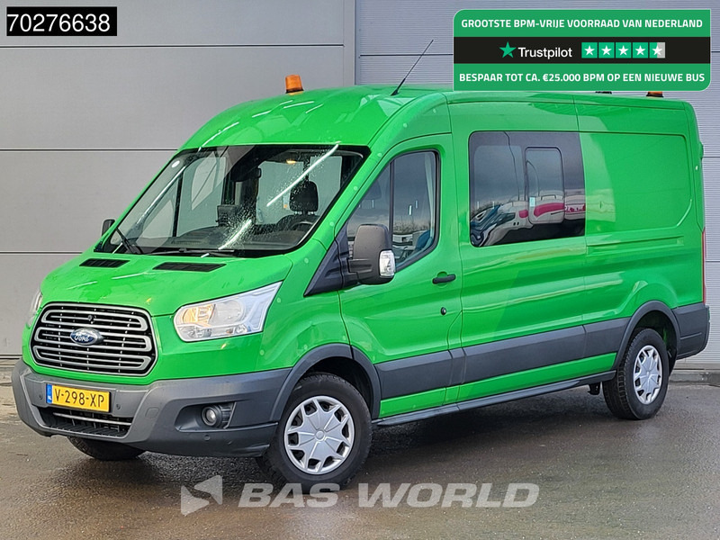 Ford Transit 130pk Dubbel Cabine L3H2 Trekhaak Navi Airco Cruise Camera Parkeersensoren Werkplaatsinrichting Euro6 DC Doka Mixto 7m3 Airco Du - Furgón: foto 1 Ford Transit 130pk Dubbel Cabine L3H2 Trekhaak Navi Airco Cruise Camera Parkeersensoren Werkplaatsinrichting Euro6 DC Doka Mixto 7m3 Airco Du - Furgón: foto 1