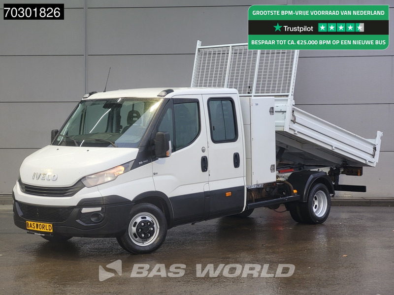 Iveco Daily 35C14 Kipper met Kist Dubbel Cabine Dubbellucht 3,5t Trekhaak Airco Cruise Euro6 Tipper Benne Kieper Airco Trekhaak Cruise contr - Furgoneta basculante: foto 1 Iveco Daily 35C14 Kipper met Kist Dubbel Cabine Dubbellucht 3,5t Trekhaak Airco Cruise Euro6 Tipper Benne Kieper Airco Trekhaak Cruise contr - Furgoneta basculante: foto 1
