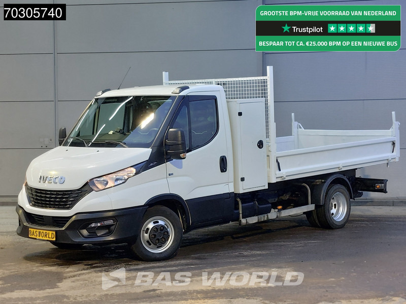 Iveco Daily 35C14 Kipper met Kist Dubbellucht 3,5t Trekhaak Airco Cruise Euro6 Tipper Benne Kieper Airco Trekhaak Cruise control - Furgoneta basculante: foto 1 Iveco Daily 35C14 Kipper met Kist Dubbellucht 3,5t Trekhaak Airco Cruise Euro6 Tipper Benne Kieper Airco Trekhaak Cruise control - Furgoneta basculante: foto 1