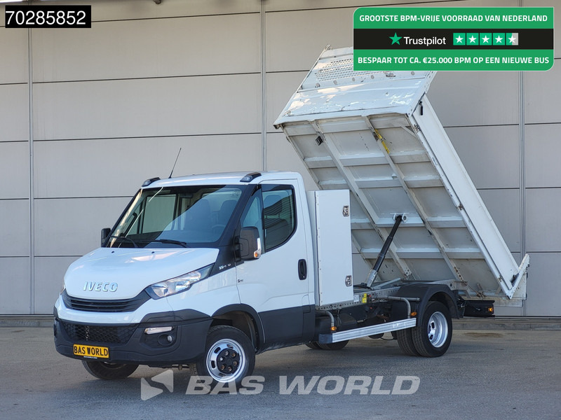 Iveco Daily 35C14 Open Laadbak met Kist Dubbellucht 3,5t Trekhaak Airco Cruise Euro6 Pritsche Pickup Open Box Airco Trekhaak Cruise control - Furgoneta caja abierta: foto 1 Iveco Daily 35C14 Open Laadbak met Kist Dubbellucht 3,5t Trekhaak Airco Cruise Euro6 Pritsche Pickup Open Box Airco Trekhaak Cruise control - Furgoneta caja abierta: foto 1
